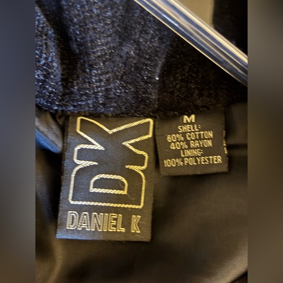 Daniel K Vintage Black and Gold Boho Cottagecore embroidered floral blazer - Picture 7 of 9